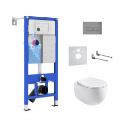 Комплект инсталляции и унитаза 6 в 1 Roxen StounFix Dual Fresh 964210