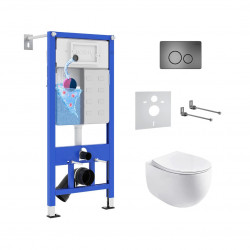 Комплект инсталляции и унитаза 6 в 1 Roxen StounFix Dual Fresh 964237