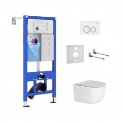 Комплект инсталляции и унитаза 6 в 1 Roxen StounFix Dual Fresh 964275