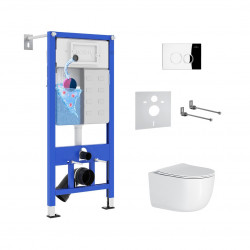 Комплект инсталляции и унитаза 6 в 1 Roxen StounFix Dual Fresh 964332