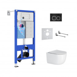 Комплект инсталляции и унитаза 6 в 1 Roxen StounFix Dual Fresh 964427