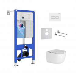 Комплект инсталляции и унитаза 6 в 1 Roxen StounFix Dual Fresh 964480