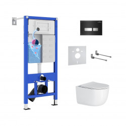 Комплект инсталляции и унитаза 6 в 1 Roxen StounFix Dual Fresh 964615