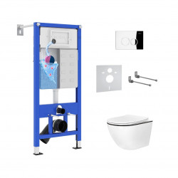 Комплект инсталляции и унитаза 6 в 1 Roxen StounFix Dual Fresh 964658