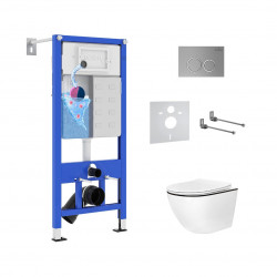 Комплект инсталляции и унитаза 6 в 1 Roxen StounFix Dual Fresh 964670