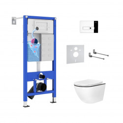 Комплект инсталляции и унитаза 6 в 1 Roxen StounFix Dual Fresh 964772