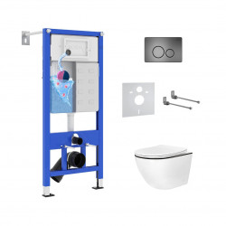 Комплект инсталляции и унитаза 6 в 1 Roxen StounFix Dual Fresh 964894