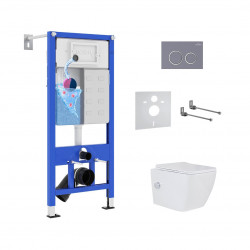 Комплект инсталляции и унитаза 6 в 1 Roxen StounFix Dual Fresh 966127