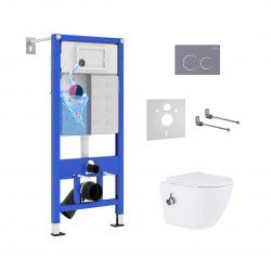 Комплект инсталляции и унитаза 6 в 1 Roxen StounFix Dual Fresh 966135