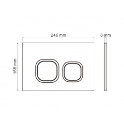 Комплект инсталляции и унитаза 6 в 1 Roxen StounFix Dual Fresh 966383