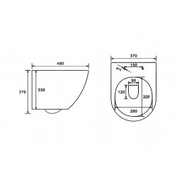Комплект инсталляции и унитаза 6 в 1 Roxen StounFix Dual Fresh 966628