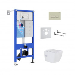 Комплект инсталляции и унитаза 6 в 1 Roxen StounFix Dual Fresh 966682