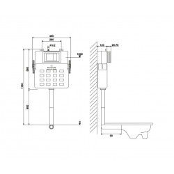 Комплект инсталляции и унитаза 5 в 1 Roxen Attach 967102
