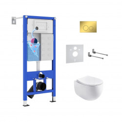 Комплект инсталляции и унитаза 6 в 1 Roxen StounFix Dual Fresh 968031