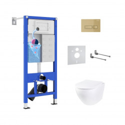 Комплект инсталляции и унитаза 6 в 1 Roxen StounFix Dual Fresh 968049