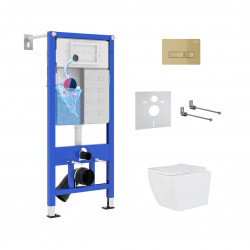 Комплект инсталляции и унитаза 6 в 1 Roxen StounFix Dual Fresh 968065