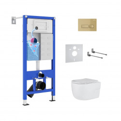 Комплект инсталляции и унитаза 6 в 1 Roxen StounFix Dual Fresh 968069