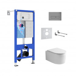 Комплект инсталляции и унитаза 6 в 1 Roxen StounFix Dual Fresh 968214