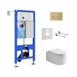 Комплект инсталляции и унитаза 6 в 1 Roxen StounFix Dual Fresh 968227