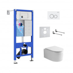 Комплект инсталляции и унитаза 6 в 1 Roxen StounFix Dual Fresh 968230