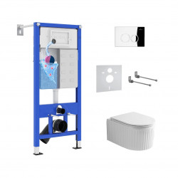 Комплект инсталляции и унитаза 6 в 1 Roxen StounFix Dual Fresh 968245