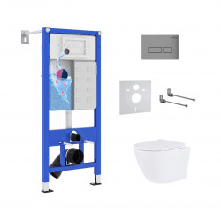 Комплект инсталляции и унитаза 6 в 1 Roxen StounFix Dual Fresh 968322