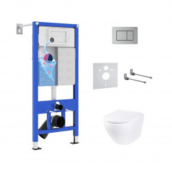 Комплект инсталляции и унитаза 6 в 1 Roxen StounFix Dual Fresh 968418