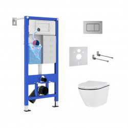 Комплект инсталляции и унитаза 6 в 1 Roxen StounFix Dual Fresh 968427