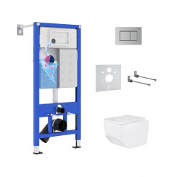 Комплект инсталляции и унитаза 6 в 1 Roxen StounFix Dual Fresh 968433