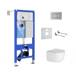 Комплект инсталляции и унитаза 6 в 1 Roxen StounFix Dual Fresh 968489