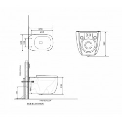 Комплект инсталляции и унитаза 6 в 1 Roxen StounFix Dual Fresh 968520