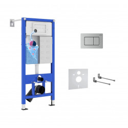 Комплект инсталляции 4 в 1 Roxen StounFix Dual Fresh 968406 (состоит из: 710200, Steel 420280S)