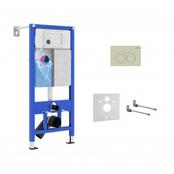 Комплект инсталляции 4 в 1 Roxen StounFix Dual Fresh 966444 (состоит из: 710200, Santi 410280BG)