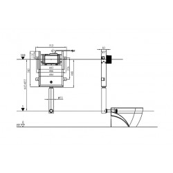 Инсталляция для напольного унитаза Welt-Wasser WW AMBERG 404