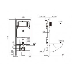 Инсталляция для подвесного унитаза Welt-Wasser WW AMBERG 506