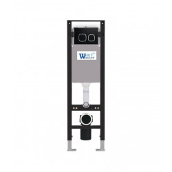 Инсталляция для подвесного унитаза Welt-Wasser WW AMBERG 350 BL с чёрной кнопкой