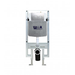 Инсталляция для подвесного унитаза Welt-Wasser WW AMBERG 497 ST MT-CR с кнопкой хром матовый