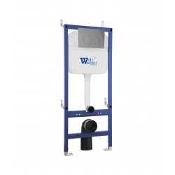 Инсталляция для подвесного унитаза Welt-Wasser WW BAMBERG 460 CR с кнопкой хром глянцевый