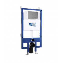 Инсталляция для подвесного унитаза Welt-Wasser WW BAMBERG 545 CR с кнопкой хром глянцевый