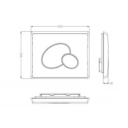 Инсталляция для подвесного унитаза Welt-Wasser WW MARBERG 410 RD WT с белой круглой кнопкой