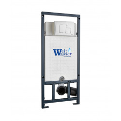 Инсталляция для подвесного унитаза Welt-Wasser WW MARBERG 507 SE WT с белой квадратной кнопкой