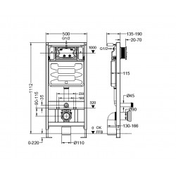 Инсталляция для подвесного унитаза BURKE MOD1 [200.00.1]