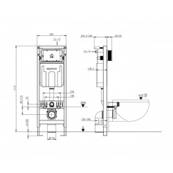 Инсталляция для подвесного унитаза BURKE MOD5 [500.00.1]