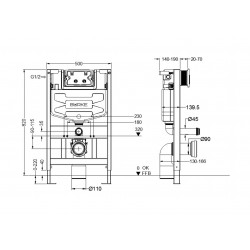 Инсталляция для подвесного унитаза BURKE MOD4.1 [401.00.1]