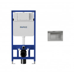 Инсталляция для унитаза BURKE MOD1 с клавишей смыва Тип 01 хром глянец