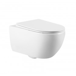 Комплект 5 в 1 инсталляция с унитазом BURKE MOD1 с клавишей смыва Тип 09 матовый хром, унитаз Skandenborg Rimless