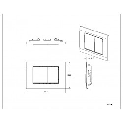 Кнопка BURKE тип 01 серый графит [101.MF.1]