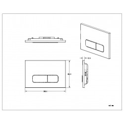 Кнопка BURKE тип 02 белая [102.WW.1]