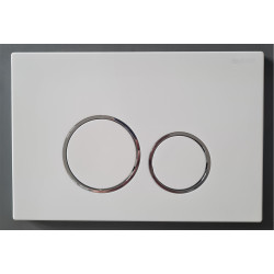 Кнопка BURKE тип 05 белый матовый/хром глянец [105.MH.1]