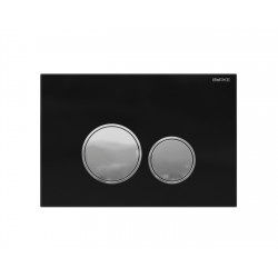 Кнопка BURKE тип 06 черное стекло/хром глянец [106.BH.1]